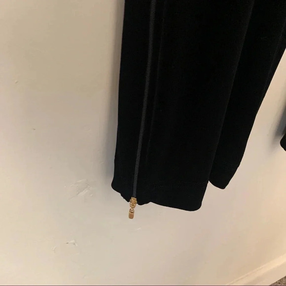 ST John Sport Velour Black Track Pants size L - Picture 5 of 7